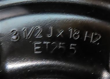 Thumbnail 6: 15-18 VW JETTA AUDI A3 S3 (8V) 18x3.5" EMERGENCY ROADSIDE SPARE TIRE WHEEL RIM