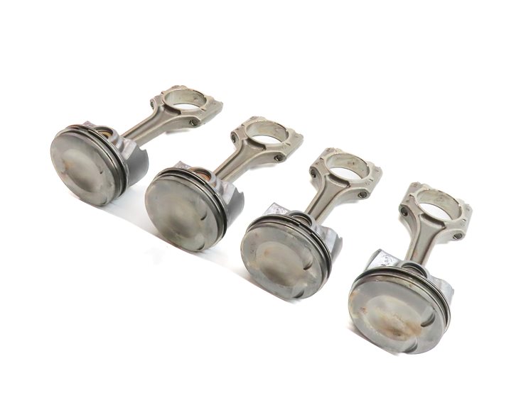 15-18 AUDI A3 A6 TT (8V C7 4G 8S) 2.0L TURBO ENGINE PISTON & CONNECTING ROD SET4