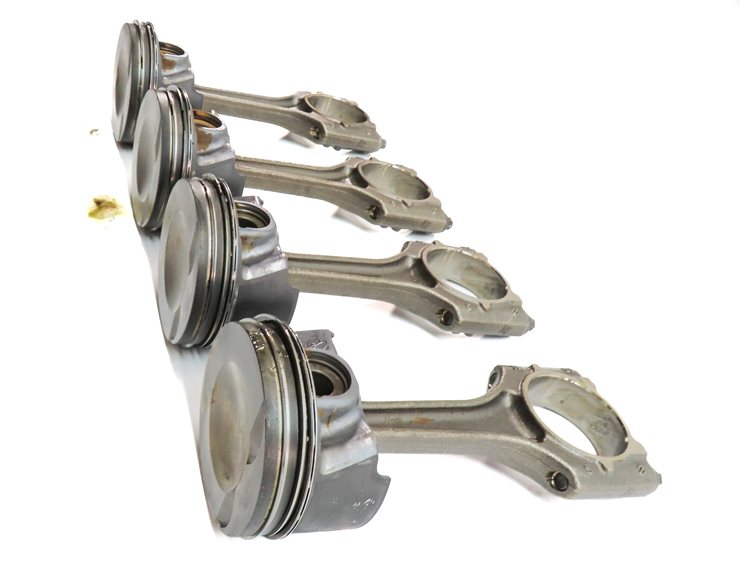 Thumbnail 4: 15-18 AUDI A3 A6 TT (8V C7 4G 8S) 2.0L TURBO ENGINE PISTON & CONNECTING ROD SET4