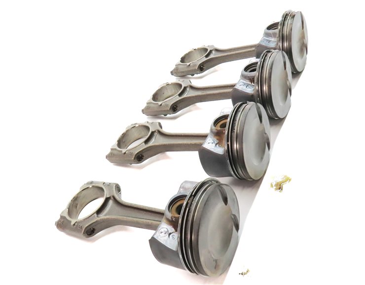 Thumbnail 5: 15-18 AUDI A3 A6 TT (8V C7 4G 8S) 2.0L TURBO ENGINE PISTON & CONNECTING ROD SET4