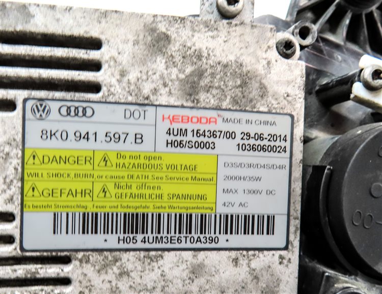 Thumbnail 8: 2015-2016 AUDI A3 (8V) LEFT DRIVER XENON HID HEADLIGHT LIGHT LAMP (8Q3 NON AFS)
