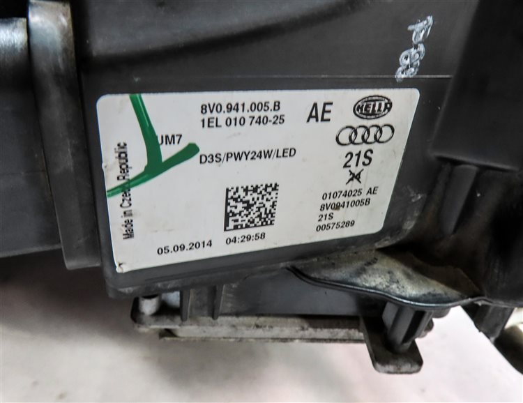 Thumbnail 9: 2015-2016 AUDI A3 (8V) LEFT DRIVER XENON HID HEADLIGHT LIGHT LAMP (8Q3 NON AFS)