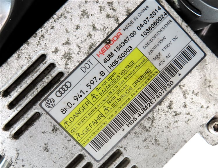 Thumbnail 8: 15-16 AUDI A3 (8V) RIGHT PASSENGER XENON HID HEADLIGHT LIGHT LAMP (8Q3 NON AFS)