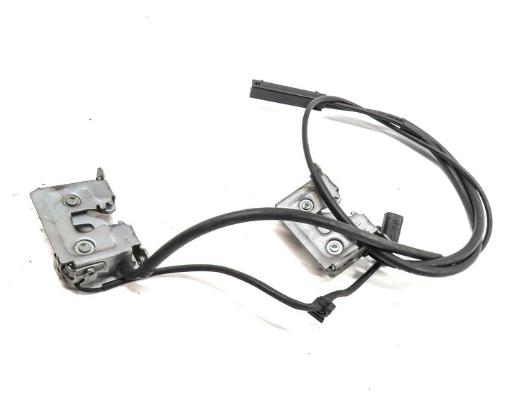 2012 BMW X5 (E70) FRONT HOOD BONNET LID SAFETY LATCH CABLE SET/2