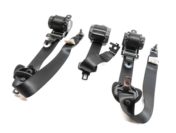 2012 BMW X5 (E70) REAR 2ND ROW LEFT CENTER RIGHT SEAT SEATBELT RETRACTOR SET/3