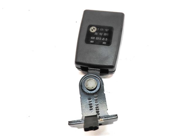 Thumbnail 10: 12 BMW X5 E70 REAR 2ND ROW LEFT CENTER RIGHT SEAT SEATBELT BUCKLE RECEIVER SET/3