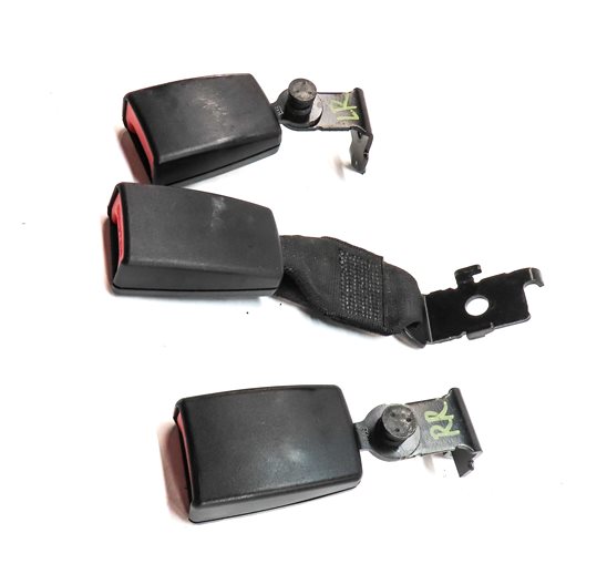 Thumbnail 3: 12 BMW X5 E70 REAR 2ND ROW LEFT CENTER RIGHT SEAT SEATBELT BUCKLE RECEIVER SET/3