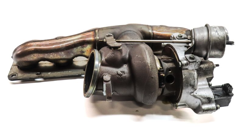 Thumbnail 4: 2011-2014 BMW X5 X6 (E70 E71) 3.0L N55 TURBO ENGINE TURBOCHARGER w/ MANIFOLD