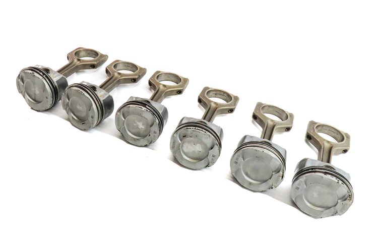 2010-2014 BMW 1/3/4/5/6/7/X1/X3/X5/X6 3.0L N55 TURBO ENGINE PISTON & ROD SET 6