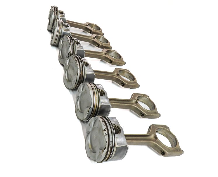 Thumbnail 4: 2010-2014 BMW 1/3/4/5/6/7/X1/X3/X5/X6 3.0L N55 TURBO ENGINE PISTON & ROD SET 6