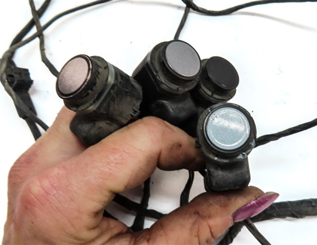 Thumbnail 4: 2011 BMW X5 (E70) REAR PARK ASSIST PDC DISTANCE CONTROL WIRE SENSOR SET/4 (Grey)