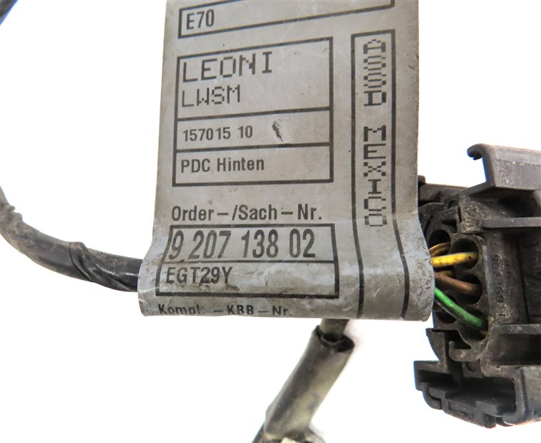 Thumbnail 5: 2011 BMW X5 (E70) REAR PARK ASSIST PDC DISTANCE CONTROL WIRE SENSOR SET/4 (Grey)