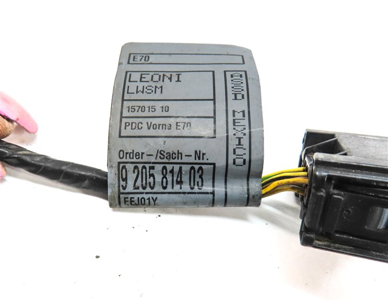 Thumbnail 5: 11 BMW X5 (E70) FRONT PARK ASSIST PDC DISTANCE CONTROL WIRE SENSOR SET/4 (Grey)