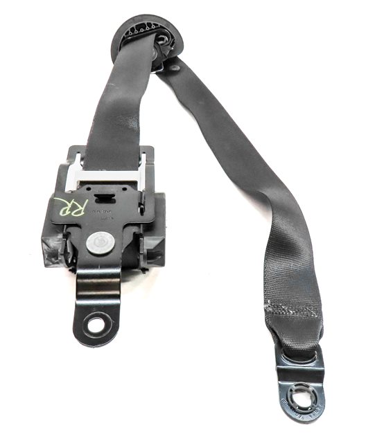 Thumbnail 4: 11 BMW X5 (E70) REAR 2ND ROW LEFT CENTER RIGHT SEATBELT RETRACTOR SET/3 (Black)
