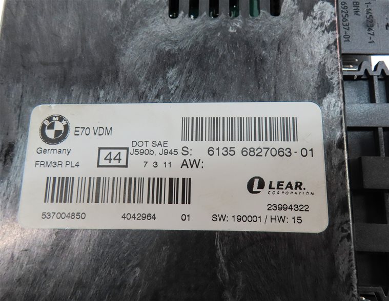 Thumbnail 6: 07-14 BMW X5 X5M X6 X6M (E70 E71) FRM3 FRM III AHL BCM BODY LIGHT CONTROL MODULE