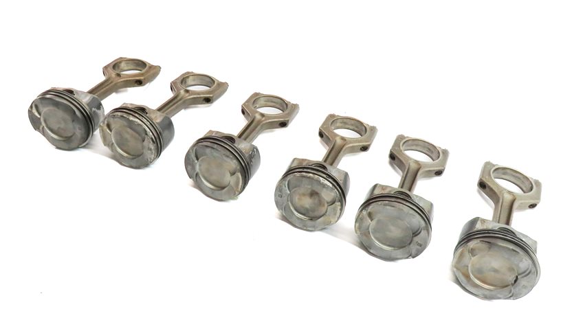 Thumbnail 1: 2010-2014 BMW 1/3/4/5/6/7/X1/X3/X5/X6 3.0L N55 TURBO ENGINE PISTON & ROD SET 6
