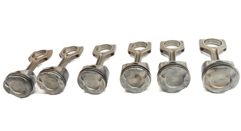 Thumbnail 3: 2010-2014 BMW 1/3/4/5/6/7/X1/X3/X5/X6 3.0L N55 TURBO ENGINE PISTON & ROD SET 6