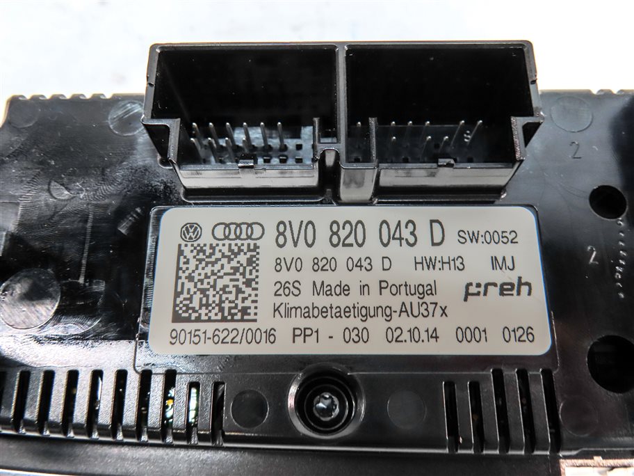 Thumbnail 7: 2015-2018 AUDI A3 S3 (8V) FRONT DUAL ZONE HEATER A/C TEMPERATURE CONTROL PANEL
