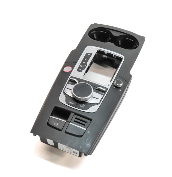 15-18 AUDI A3 S3 (8V) GPS NAVIGATION MEDIA MMI CONTROL SWITCH KNOB & CUP HOLDER