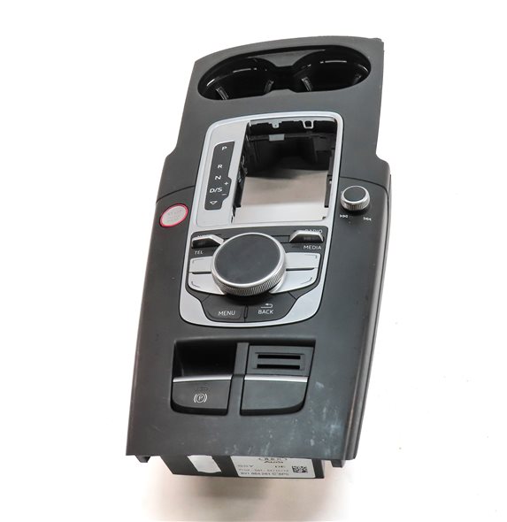 Thumbnail 3: 15-18 AUDI A3 S3 (8V) GPS NAVIGATION MEDIA MMI CONTROL SWITCH KNOB & CUP HOLDER