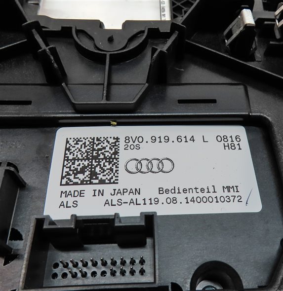 Thumbnail 8: 15-18 AUDI A3 S3 (8V) GPS NAVIGATION MEDIA MMI CONTROL SWITCH KNOB & CUP HOLDER