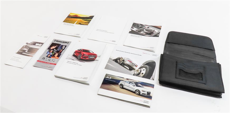 2015 AUDI S3 (8V) 2.0L (CYFB) ENGINE OWNER'S MANUAL BOOKLET SET/9 w/ CASE