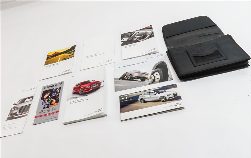 Thumbnail 3: 2015 AUDI S3 (8V) 2.0L (CYFB) ENGINE OWNER'S MANUAL BOOKLET SET/9 w/ CASE