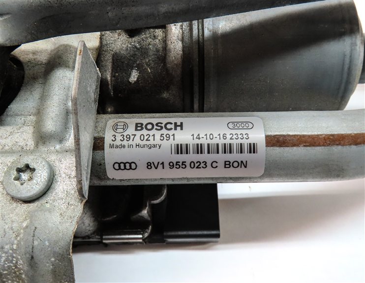 Thumbnail 9: 15-18 AUDI A3 S3 RS3 (8V) FRONT WINDSHIELD WIPER MOTOR w/ TRANSMISSION LINKAGE