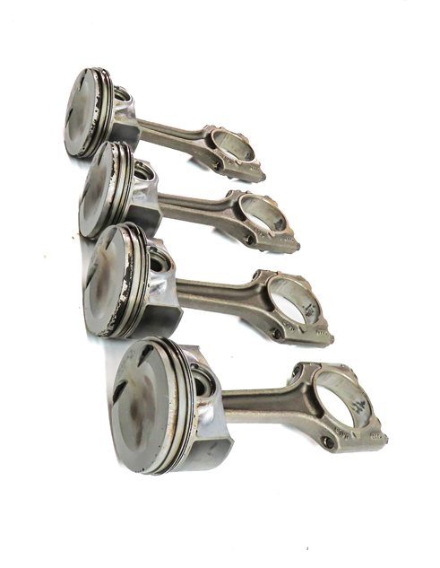Thumbnail 4: 2015 AUDI S3 (8V) 2.0L (CYFB) ENGINE PISTON w/ CONNECTING ROD SET/4