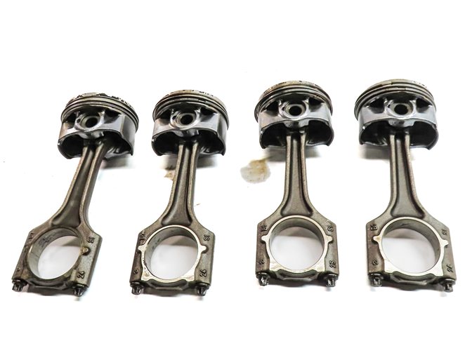 Thumbnail 5: 2015 AUDI S3 (8V) 2.0L (CYFB) ENGINE PISTON w/ CONNECTING ROD SET/4