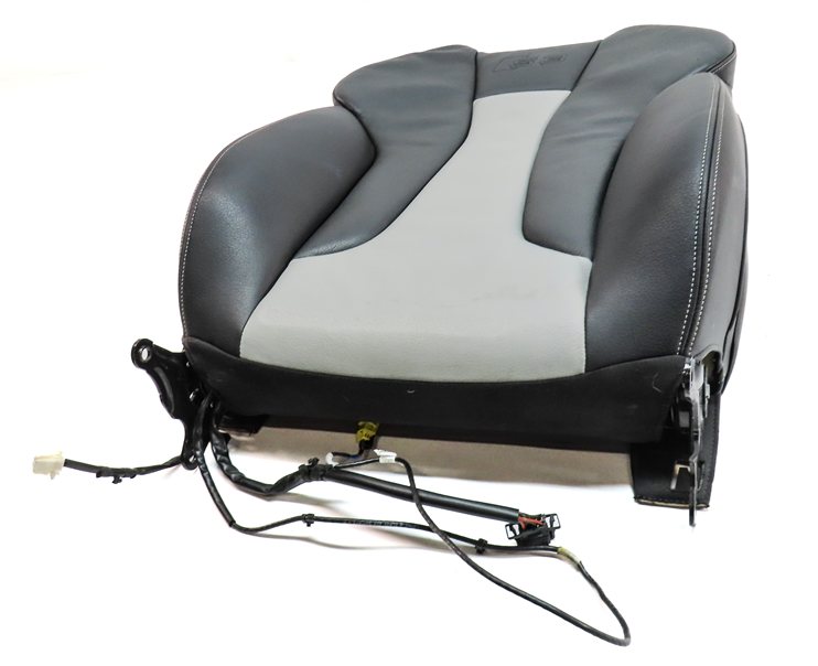 Thumbnail 2: 15 AUDI S3 8V FRONT RIGHT PASSENGER UPPER SPORT SEAT BACK w/HEAT (Black/Silver)