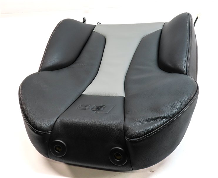 Thumbnail 5: 15 AUDI S3 8V FRONT RIGHT PASSENGER UPPER SPORT SEAT BACK w/HEAT (Black/Silver)