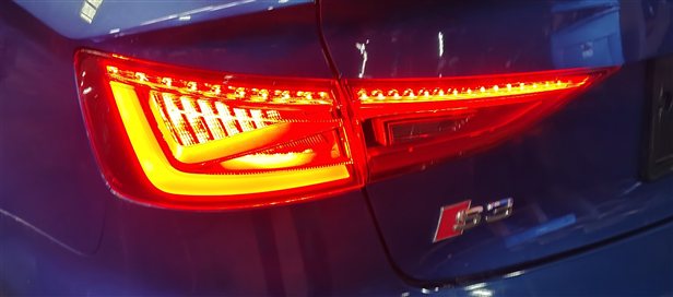 Thumbnail 2: 15-16 AUDI A3 S3 8V SEDAN CONVERTIBLE RIGHT OUTER LED TAILLIGHT BRAKE LIGHT LAMP