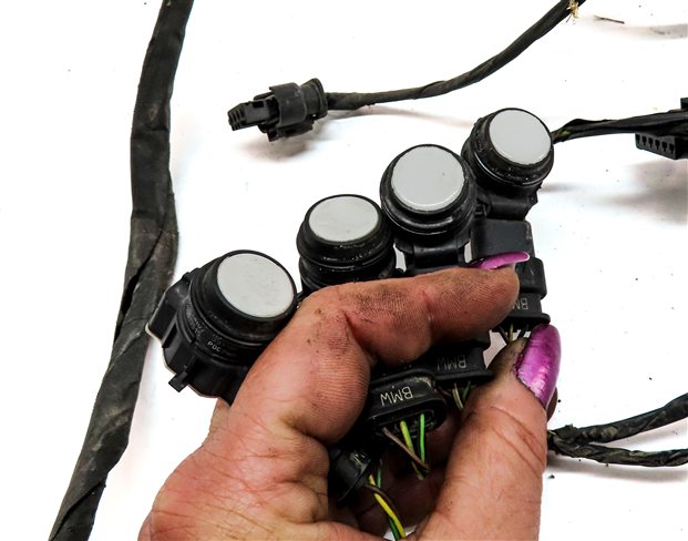 Thumbnail 4: 2014 BMW 328IGT (F34) REAR PARK ASSIST PDC DISTANCE CONTROL SENSOR SET/4 (White)