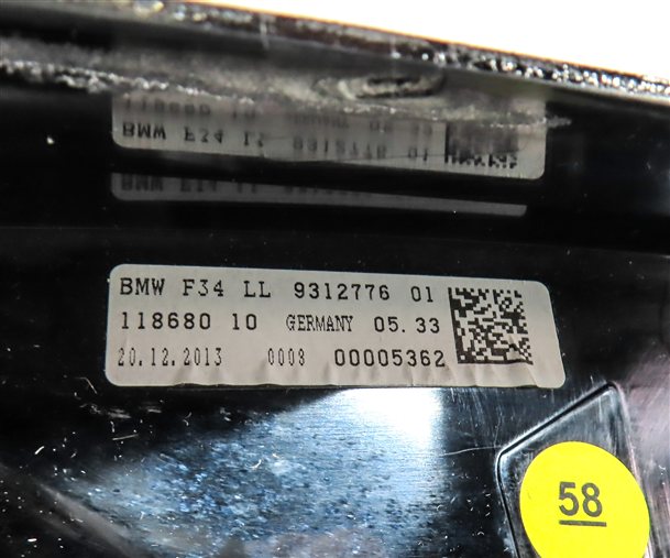 Thumbnail 6: 14-17 BMW 3 SERIES GT (F34) WINDSHIELD HEADS UP HEADUP DISPLAY SCREEN PROJECTOR