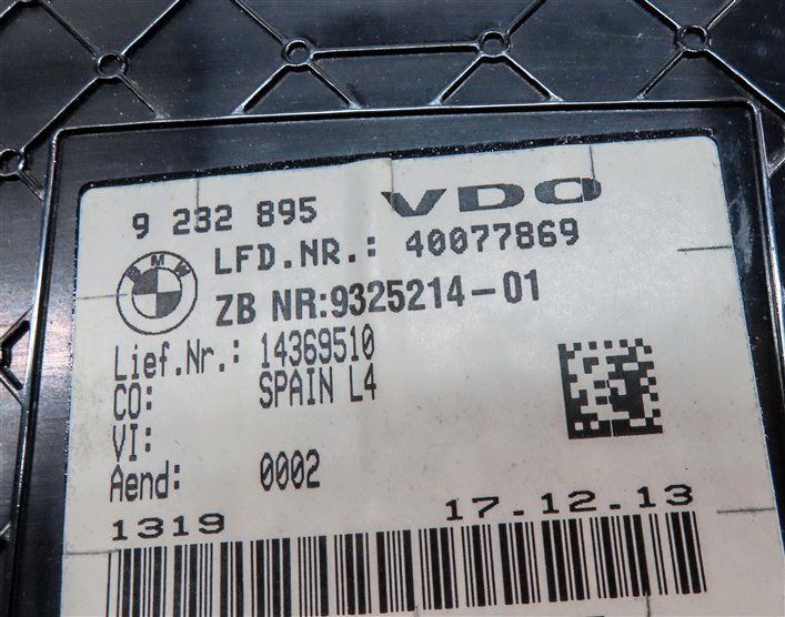 Thumbnail 7: 12-18 BMW 320i 328i 330i 335i 340i 430i 440i (F30 F32) SPEEDOMETER GAUGE CLUSTER