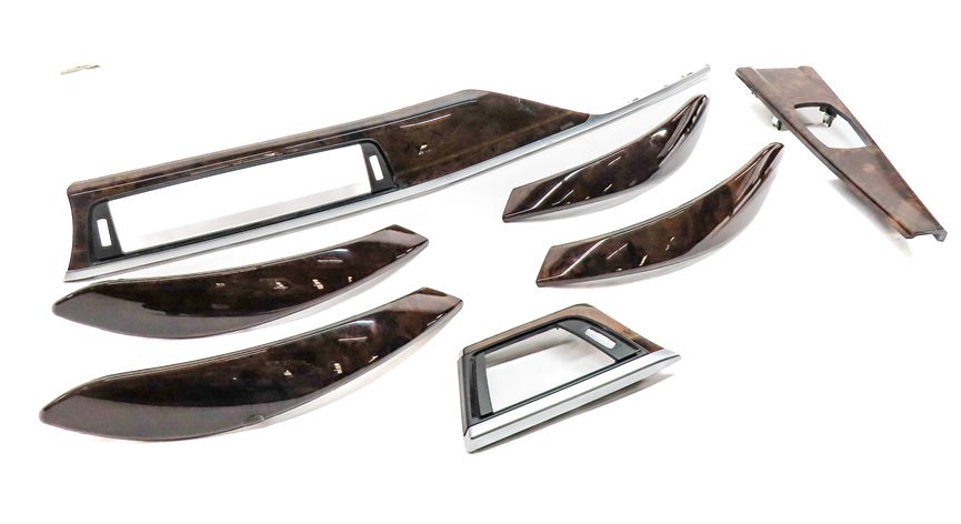 Thumbnail 3: 14 BMW 328IGT (F34) FRONT INTERIOR DASH DOOR CENTER CONSOLE TRIM SET/7 (Walnut)