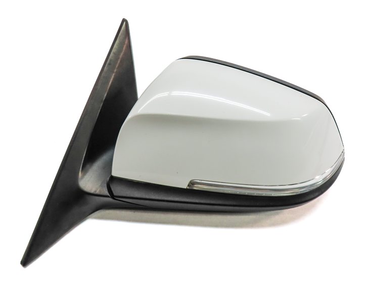 Thumbnail 5: 14-19 BMW 3 SERIES GT (F34) LEFT DRIVER PFOLD MEMORY HEAT DOOR MIRROR (White)