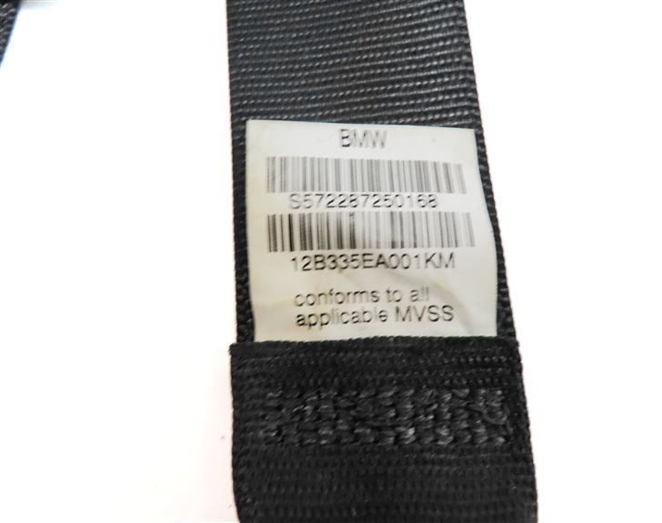Thumbnail 8: 13 BMW X5 (E70) REAR 2ND ROW LEFT CENTER RIGHT SEATBELT RETRACTOR SET/3 (Black)