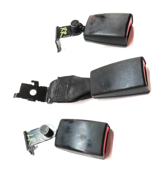 Thumbnail 3: 2013 BMW X5 (E70) REAR 2ND ROW LEFT CENTER RIGHT SEATBELT BUCKLE RECEIVER SET/3
