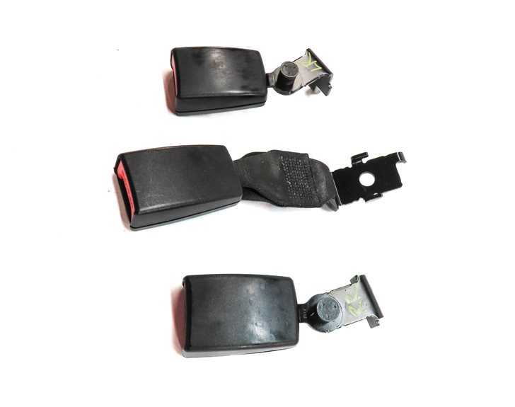 Thumbnail 4: 2013 BMW X5 (E70) REAR 2ND ROW LEFT CENTER RIGHT SEATBELT BUCKLE RECEIVER SET/3