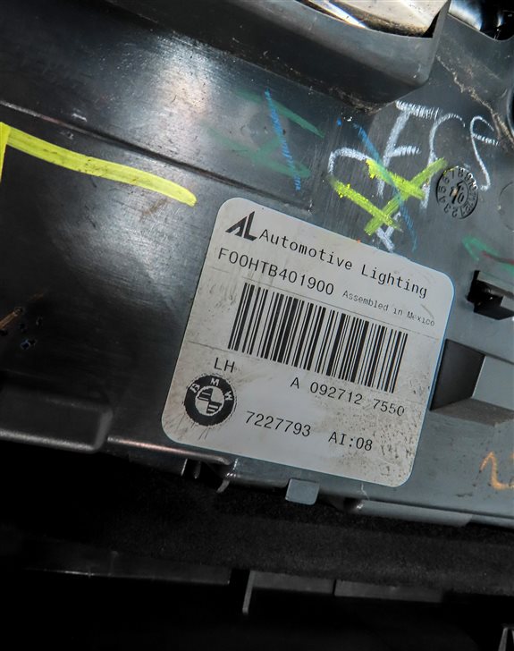 Thumbnail 6: 11-13 BMW X5 X5M (E70) LEFT DRIVER INNER TAILLIGHT LIGHT LAMP (INCANDESCENT)