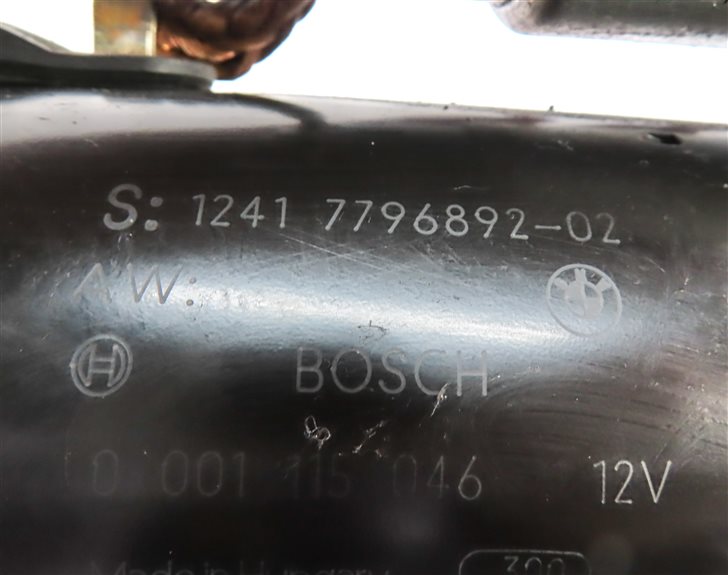 Thumbnail 6: 2009-2013 BMW X5 335D (E70 E90) 3.0L M57Y TURBO DIESEL ENGINE STARTER MOTOR