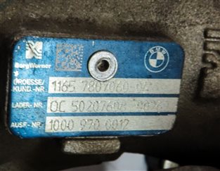Thumbnail 6: 2009-2013 BMW X5 (E70) 3.0L M57Y DIESEL ENGINE UPPER & LOWER TURBOCHARGER
