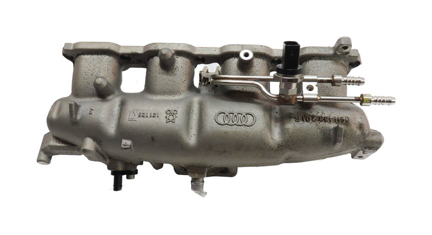 Thumbnail 4: 13-14 AUDI A4 A5 Q5 B8 8K 8T 2.0L TURBO ENGINE UPPER INTAKE MANIFOLD