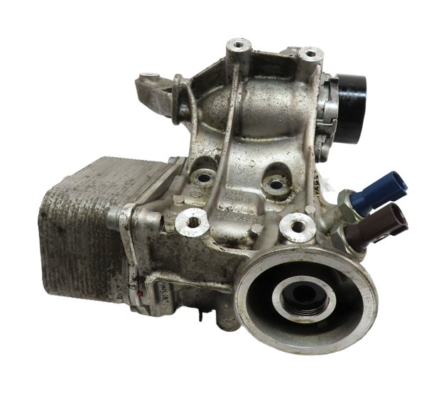 Thumbnail 3: 2013 AUDI A5 (B8 8T) 2.0L (CPMA) ENGINE MOTOR OIL FLUID FILTER HOUSING w/ COOLER
