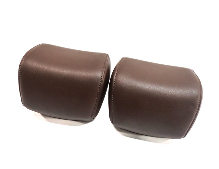 12-17 AUDI A5 S5 (B8 8T) REAR LEFT & RIGHT SEAT HEADREST HEAD REST SET/2 (Brown)