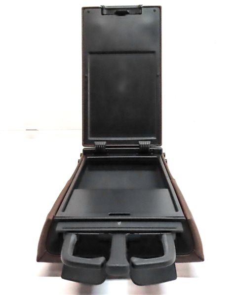 Thumbnail 3: 2013 AUDI A5 (B8 8T) REAR CENTER CONSOLE FOLDING SEAT BACK CUPHOLDER (Brown)
