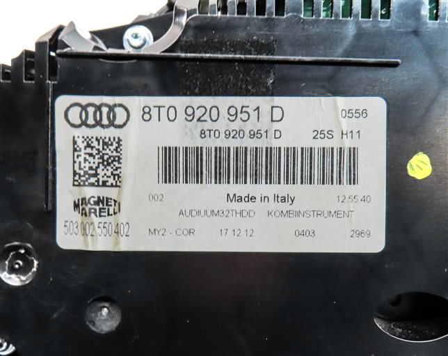 Thumbnail 14: 2013 AUDI A5 (B8 8T) 2.0L SPEEDOMETER BODY ENGINE MODULE & KEY SET BCM ECM ECU
