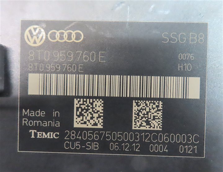Thumbnail 5: 10-17 AUDI A5 S5 RS5 (B8 8T) FRONT LEFT or RIGHT MEMORY SEAT CONTROL MODULE